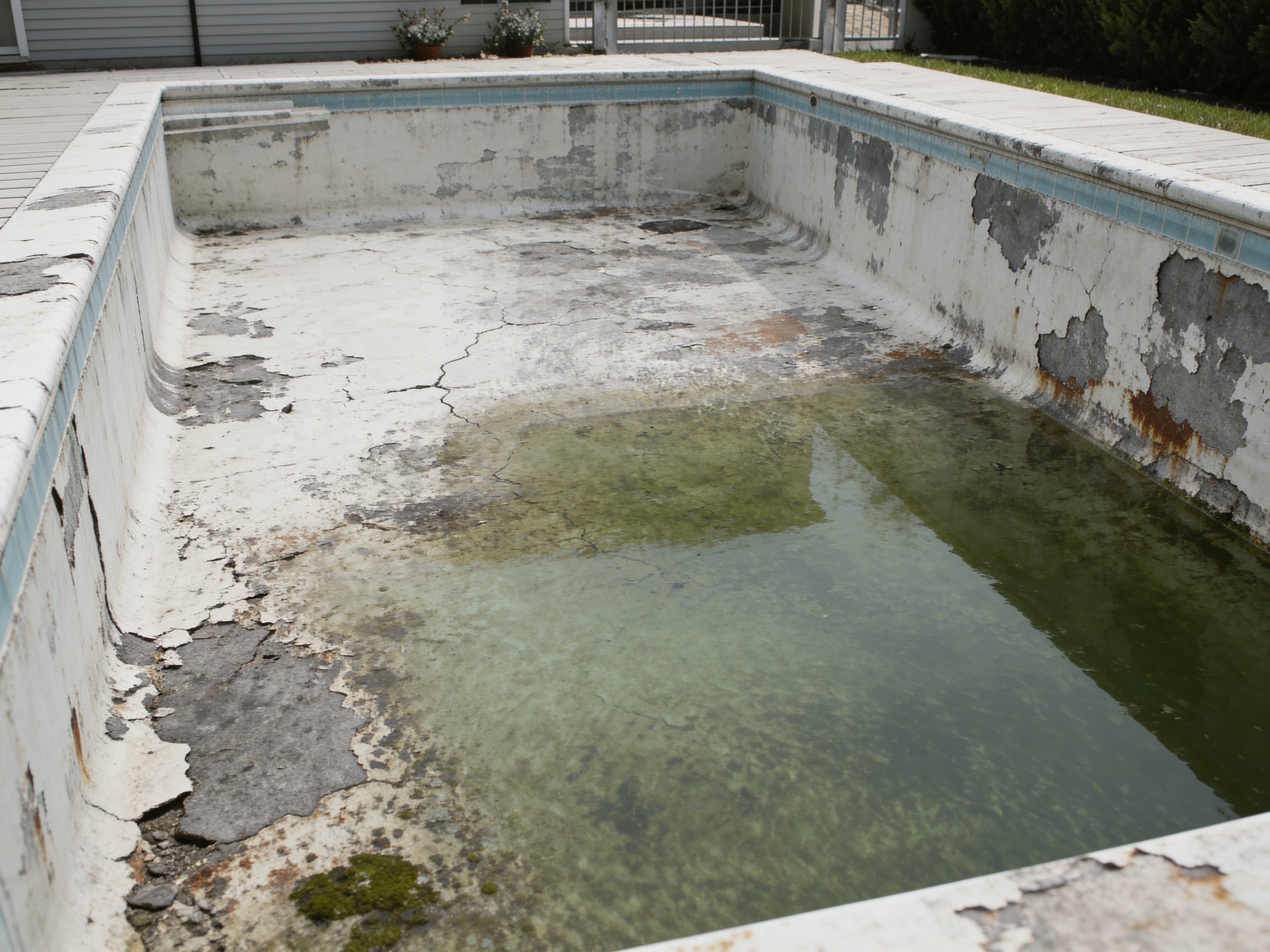 Before: Rough plaster to glass-smooth pebble