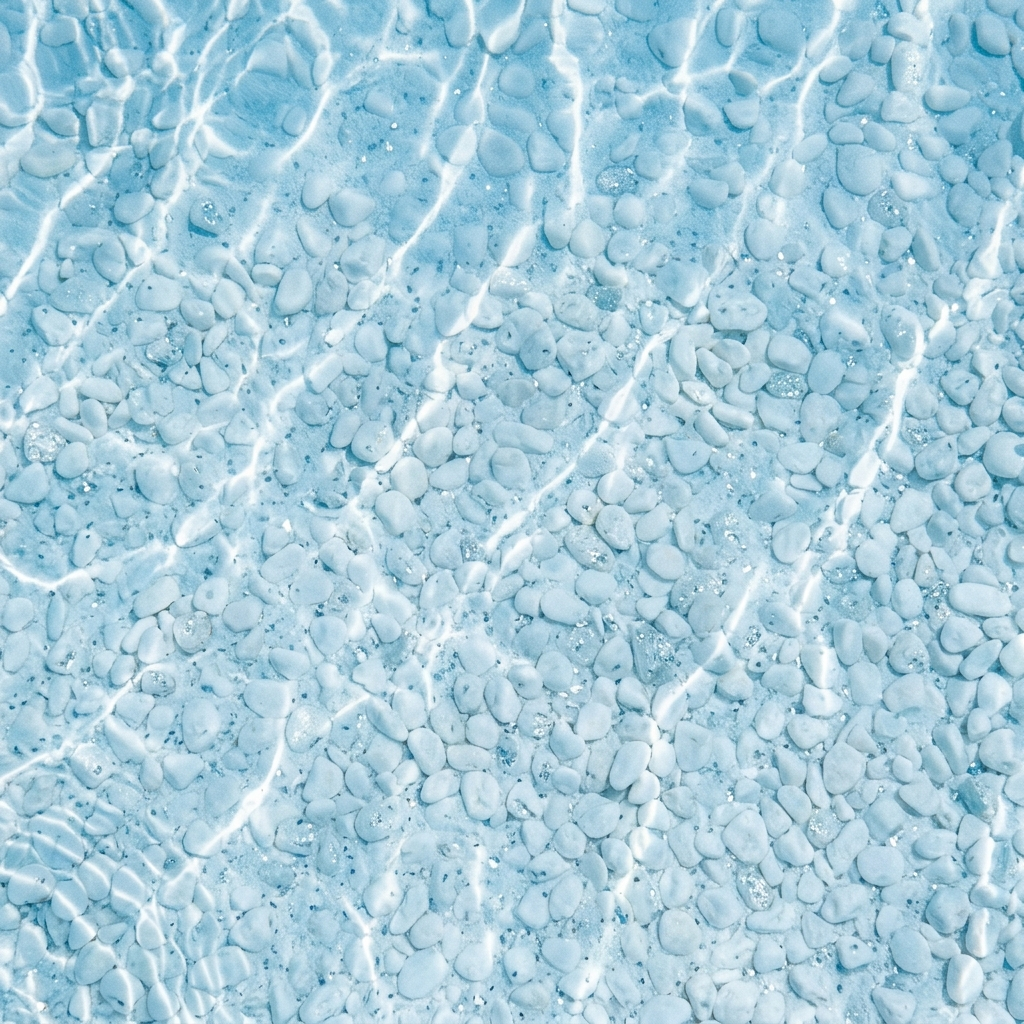Quartz Sparkle pool finish, shown in its natural water tone